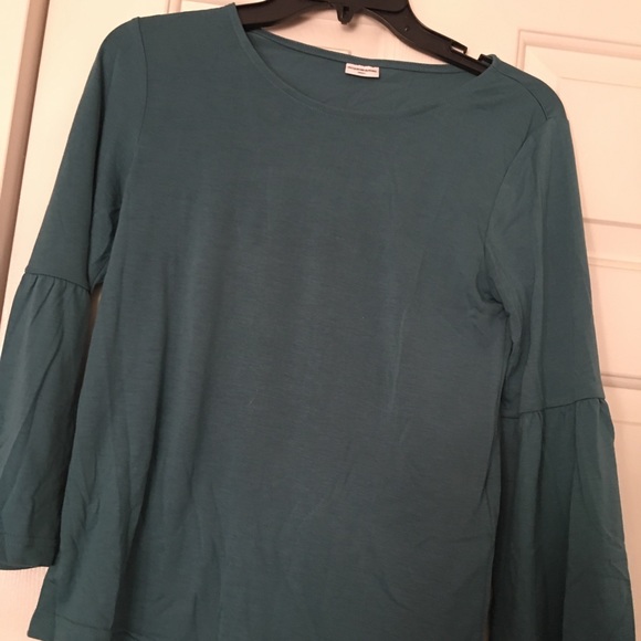 Green/blue long sleeve shirt - Picture 1 of 3
